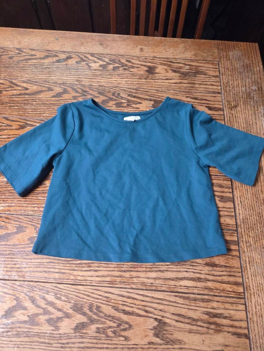 Ripley Rader Teal Ponte Knit Short Sleeve Top sz 3 (Medium) - Picture 2 of 4